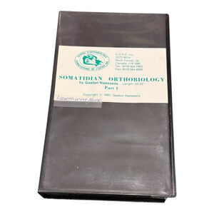 Vintage 1991 Somatidian Orthobiology Video 1 Part 1 VHS Tape Gaston Naessens